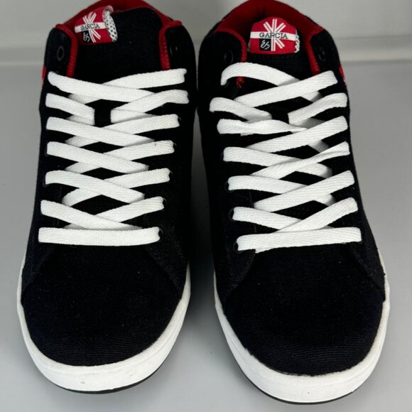 VTG 1995 Es Danny Garcia HI Black/White/Red Skateboarding shoes Size 9 NWOT - Picture 5 of 13